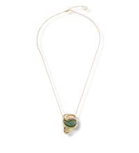 Ciclone Necklace - Green Quartz Large