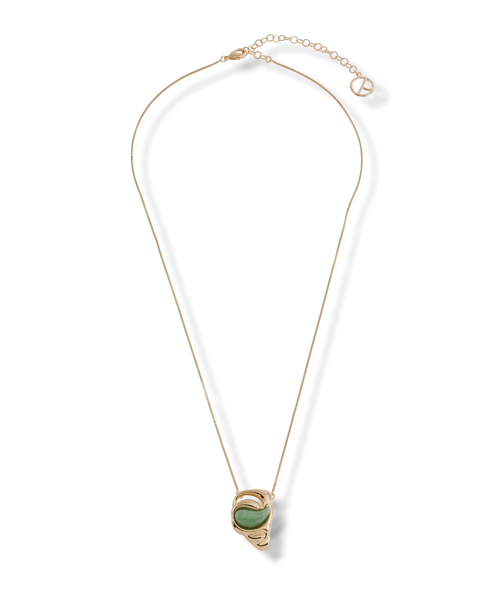 Ciclone Necklace - Green Quartz Small