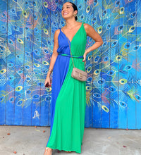 Rio Dress - Green and Blue