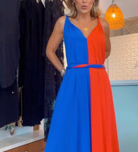 Rio Dress - Blue & Orange